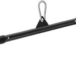 39.37 Inch LAT Pulldown Bar Attachment for Pulley Cable Machine, Curl Tricep Press Down Bar with Rubber Handle, LAT Pull Down Bar Accessories for Gym, Strength Workout, Muscle Building