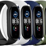 (4/5/8 PACK) Xiaomi Mi 5 & Mi 6 Strap/Amazfit Band 5 Replacement Bands for Mi Band 5 & Mi 6 SmartWatch Bands & Amazfit Band 5, Skin-Friendly Soft & Flexible Silicone Straps for Male and Female