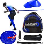 Acceleration Speed Cord Bungee Multi-Sport Resistance Training Kit - Improve Strength, Power, Agility, Vertical Jumping, Sprint Speed – 3 Waist Belt Sizes (S, M, L) Available - Kinetic Bands