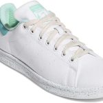 adidas Originals Men's Stan Smith Low Shoes, Casual Sneakers, Footwear White/Mint Rush/Pulse Mint, 10