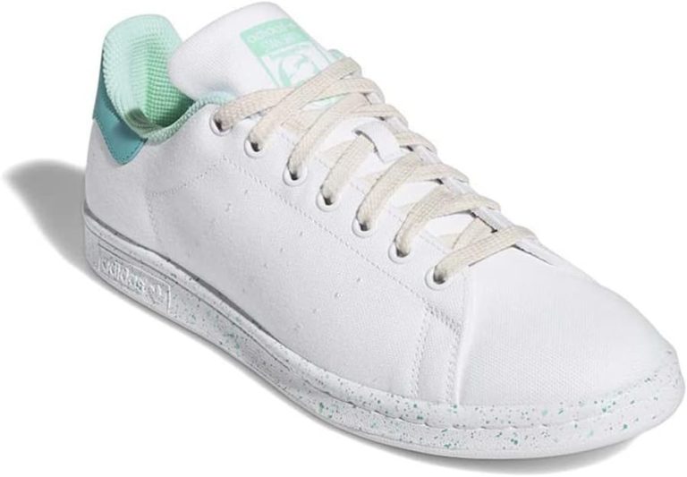 adidas Originals Men's Stan Smith Low Shoes, Casual Sneakers, Footwear White/Mint Rush/Pulse Mint, 10