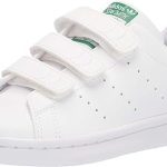 adidas Originals Stan Smith (End Plastic Waste) Sneaker, White/White/Green, 1.5 US Unisex Little Kid