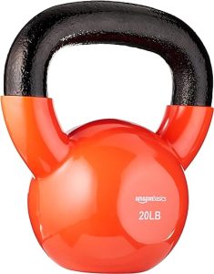 Amazon Basics Vinyl Coated Cast Iron Kettlebell