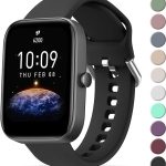 Bands for Amazfit Bip 3 / Bip 3 Pro Band Women Men, Amazfit Bip U Pro / Bip / Bip Lite / Bip S / Bip S lite / Bip U, 20mm Quick Release Soft Silicone Replacement Strap for Amazfit GTR mini / GTS 4 / GTS 4 Mini / GTS 3 / GTS 2 / GTS 2e / GTS 2 mini / GTS Smart Watch