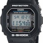 Casio Men's G-Shock Quartz Watch with Resin Strap, Black, 20 (Model: DW5600E-1V)