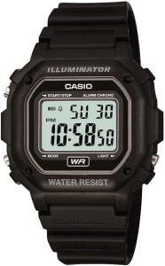 Casio Unisex F-108WH-1ACF Big Square Digital Display Quartz Black Watch