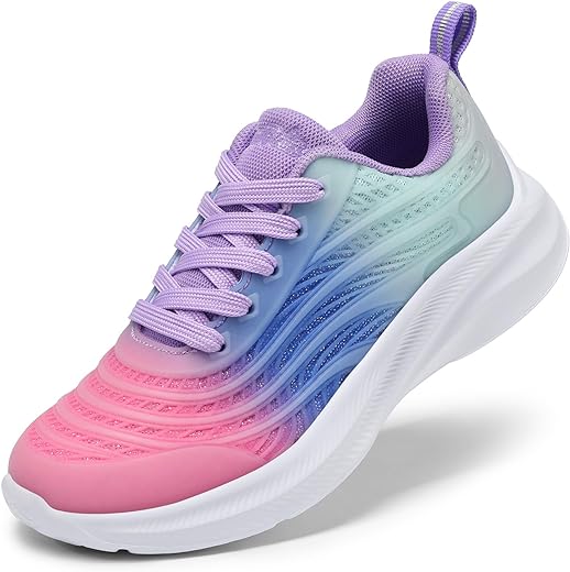 DREAM PAIRS Tennis Shoes for Boys Girls Kids Lace-up Athletic Running Sneakers