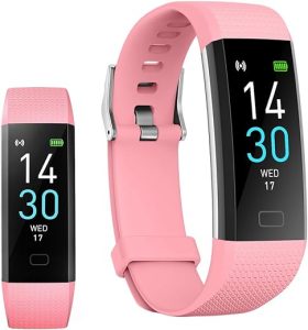 Fitness Tracker with Blood Pressure Heart Rate Blood Oxygen Monitor, Activity Tracker Smart Watch Sleep Monitor, Health Tracker Step Counter Pedometer for Kids Man Women