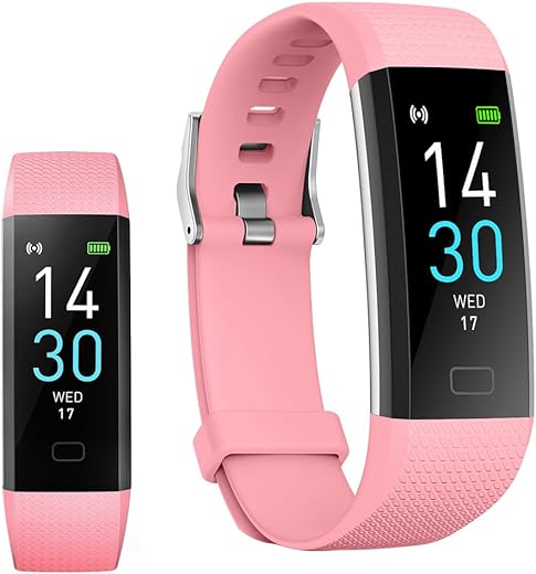 Fitness Tracker with Blood Pressure Heart Rate Blood Oxygen Monitor, Activity Tracker Smart Watch Sleep Monitor, Health Tracker Step Counter Pedometer for Kids Man Women