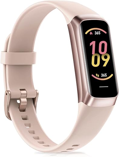 Fitness Tracker with Step Counter, Heart Rate, Calorie Tracking, Activity Tracker with 1.1" AMOLED Screen, Waterproof Step Tracker for Android iPhones Women Men