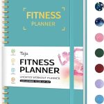 Fitness Workout Journal for Women & Men, A5(5.5" x 8.2") Workout Log Book Planner for Tracking, Progress, and Achieving Your Wellness Goals-Blue