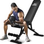 FLYBIRD Weight Bench, Adjustable Strength Training Bench for Full Body Workout with Fast Folding-New Version