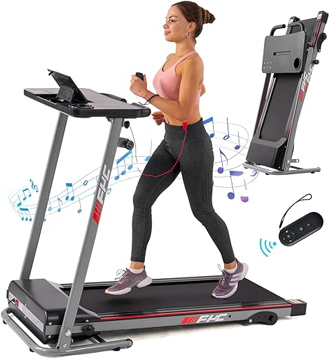 FYC Folding Treadmill for Home - 265lbs Foldable Treadmill Running Machine, Electric Treadmill Exercise for Small Apartment Home Gym Fitness Jogging Walking