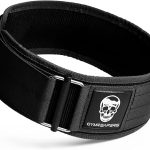 Gymreapers Quick Locking Weightlifting Belt for Bodybuilding, Powerlifting, Cross Training - 4 Inch Neoprene with Metal Buckle - Adjustable Olympic Lifting Back Support