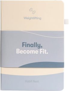 Habit Nest The Weightlifting Gym Buddy Journal A 12-Week Personal Training Program in A Journal. A 12-Week Workout and Exercise Journal/Log. Your Ultimate Fitness Planner. (Gray)