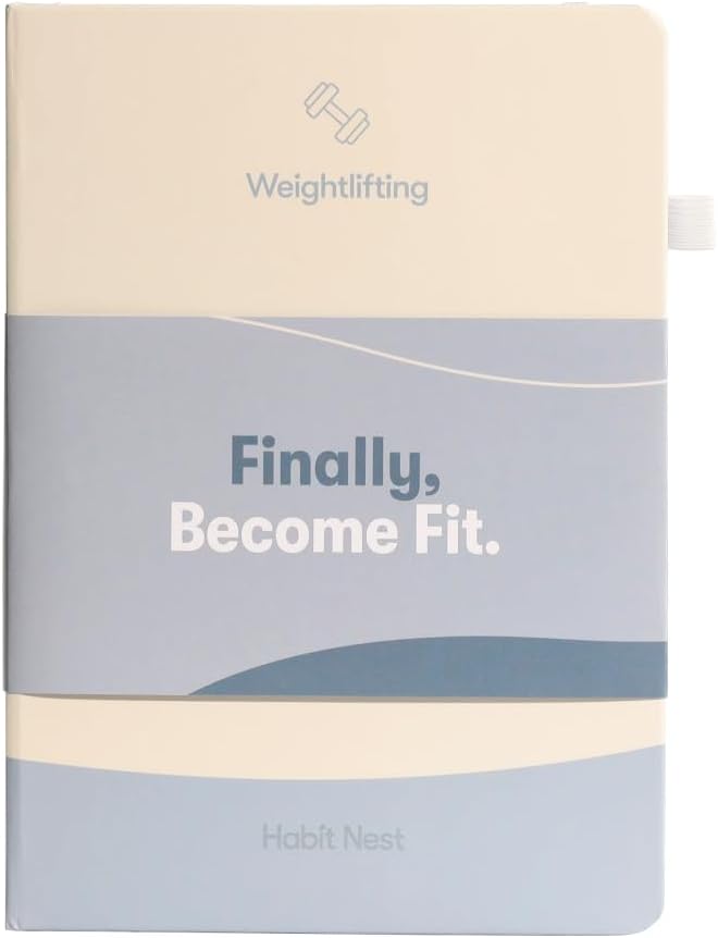 Habit Nest The Weightlifting Gym Buddy Journal A 12-Week Personal Training Program in A Journal. A 12-Week Workout and Exercise Journal/Log. Your Ultimate Fitness Planner. (Gray)