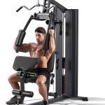 Home Gym, Multifunctional Home Gym Equipment, Workout Station with 154LBS Weight Stack, Exercise Equipment for Full Body Traning with Pulley System