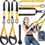 Home Resistance Training Kit, Extension Strap Door Anchors，Powerlifting Strength Workout Straps Full Body Complete Home Gym Body Core Exercise