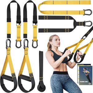 Home Resistance Training Kit, Extension Strap Door Anchors，Powerlifting Strength Workout Straps Full Body Complete Home Gym Body Core Exercise