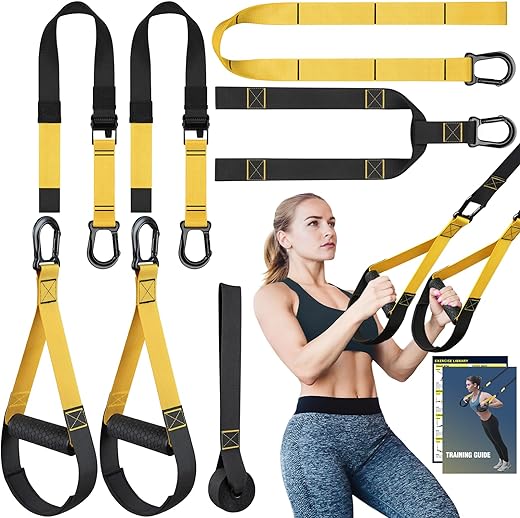 Home Resistance Training Kit, Extension Strap Door Anchors，Powerlifting Strength Workout Straps Full Body Complete Home Gym Body Core Exercise