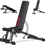 Keppi 1200LB Weight Bench, Heavy Duty Bench1000 PRO Adjustable Workout Bench Press Set for Home Gym Strength Training, Removable Foot Catch for Incline Flat Decline Sit Up Bench for Full Body Fitness
