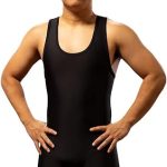 Matman Edge Wrestling Singlet Men Boys Spandex Weightlifting Solid Color