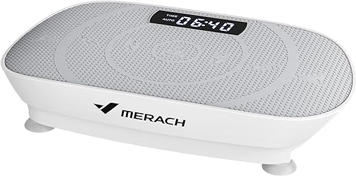 MERACH Vibration Plate Exercise Machine,Whole Body Workout Power Vibrate Fitness Platform Vibration Plate for Lymphatic Drainage,Motor Speed Control , Weight Loss & Shaping