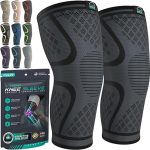 Modvel Compression Knee Brace for Women & Men - 2 Pack Knee Brace for Women Running Knee Pain, Knee Support Compression Sleeve, Workout Sports Knee Braces for Meniscus Tear ACL & Arthritis Pain Relief