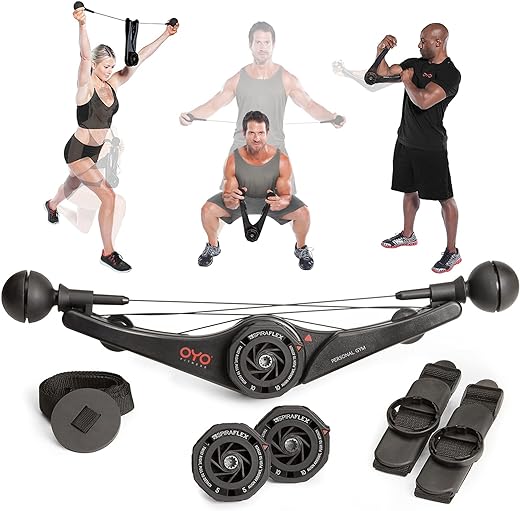 OYO Personal Gym - Full Body Portable Gym: Home, Office or Travel - NASA SpiraFlex Resistance Technology