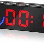 Portable Gym Timer for Home Gym Interval Timer for Workout with Time Progress Bar/Rounds, Workout Clock for Boxing HIIT Tabata Emom Fitness Rechargeable Battery Powered…