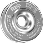 RENO Winch Snatch Recovery Ring, 66,000 lbs Compatible with Off Road ATV UTV SUV Truck Off-Road Vehicle Towing Recovery (Silver, 1 Pack)