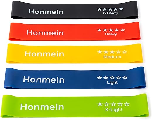 Resistance Bands for Working Out, Exercise Bands with 5 Resistance Levels Fit for Home Fitness, Strength Training, Natural Latex Resistance Band Include Instruction Guide and Carry Bag.…