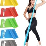 Resistance Bands for Working Out, Physical Therapy Bands, Elastic and Exercise Bands Set for Stretching, Suitable for Rehab, Yoga, Pilates, Gym, Home Exercise