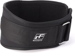 RitFit Weight Lifting Belt - Great for Squats, Lunges, Deadlift, Thrusters - Men and Women - 6 Inch Black/Camouflage