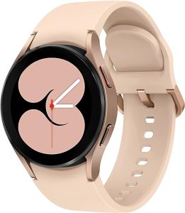 SAMSUNG Galaxy Watch 4 40mm Smartwatch with ECG Monitor Tracker for Health, Fitness, Running, Sleep Cycles, GPS Fall Detection, Bluetooth, US Version, SM-R860NZDAXAA, Pink Gold