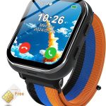 Smart Watch for Kids, 4G Kids Smartwatch Phone Touch Screen, Educational Games Pedometer Fitness Alarm Calculator Clock Camera Music Player, Suitable for Children Aged 4-10 Years Old, Black