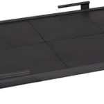Titan Fitness Full Deadlift Platform, 8FT x 4FT Bolt-Together Steel Frame with 8 Pack Rubber Tiles, Olympic Strength Training Dedicated Lifting Space, Protects Floor, Weights, Bar, Includes Band Pegs
