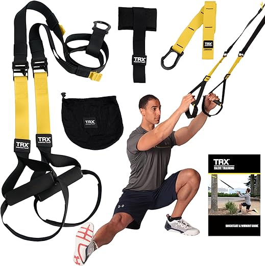 TRX All-in-One Suspension Training System: Weight Training, Cardio, Cross Training, Resistance Training. Full Body Workouts for Home, Travel, and Outdoors. Includes Indoor & Outdoor Anchor system
