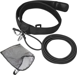UCEDER Swim Resistance Belt Swim Tether Stationary Swimming Swim Bungee Cords Swim Training Leash