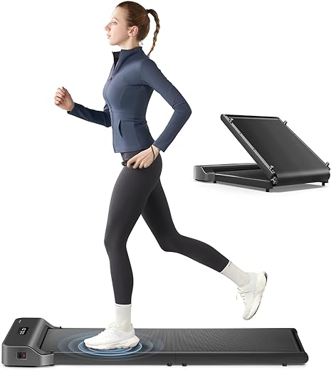 Walkingpad Z1 Walking Pad Treadmill, 180°Foldable Under Desk Treadmill for Home Office with 242lb Capacity, 2 in 1 Portable Treadmill for Walking and Jogging Remote Control in LED Display