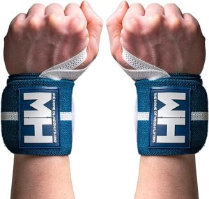 Weightlifting House Wrist Wraps, Straps for Weightlifting Men and Women - Professional 18" Gym Wrist Support with Thumb Loop Strength for Olympic Weight Lifting