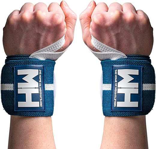Weightlifting House Wrist Wraps, Straps for Weightlifting Men and Women - Professional 18" Gym Wrist Support with Thumb Loop Strength for Olympic Weight Lifting