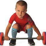 WOD Toys® Barbell Mini - Adjustable Barbell Toy Weight Set for Kids Fitness, Weightlifting and Power lifting - Safe, Durable Kids Gym Workout and Exercise Equipment for Toddlers and Children