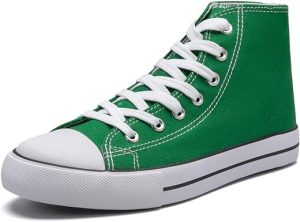 Women's High top Sneakers Classic High Tops Canvas Shoes for Women Lace up Tennis Shoes Fashion Canvas Sneakers Casual Shoes for Walking
