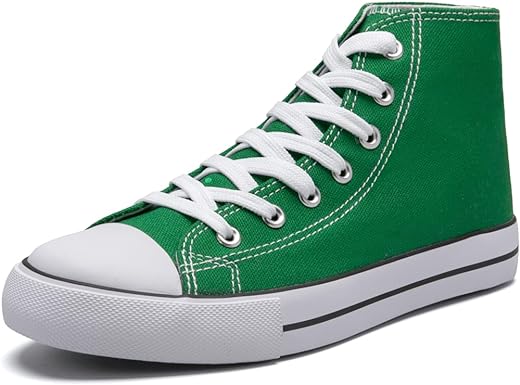 Women's High top Sneakers Classic High Tops Canvas Shoes for Women Lace up Tennis Shoes Fashion Canvas Sneakers Casual Shoes for Walking