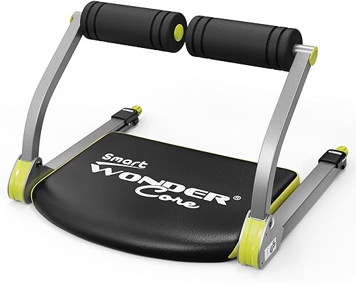 WONDER CORE SMART Sit Up Exercise Equipment, Abdominal Exercise Machine for Home, Ab Crunch Machine for Stomach Workout, Fitness Equipment for Abs Workout, Core Ab Exercise System Trainer (Green)