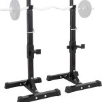 ZENY Adjustable Squat Rack Stand, Barbell Rack for Bench Press, Weight Lifting Rack for Home Gym Strength Training, Max Load 550LB